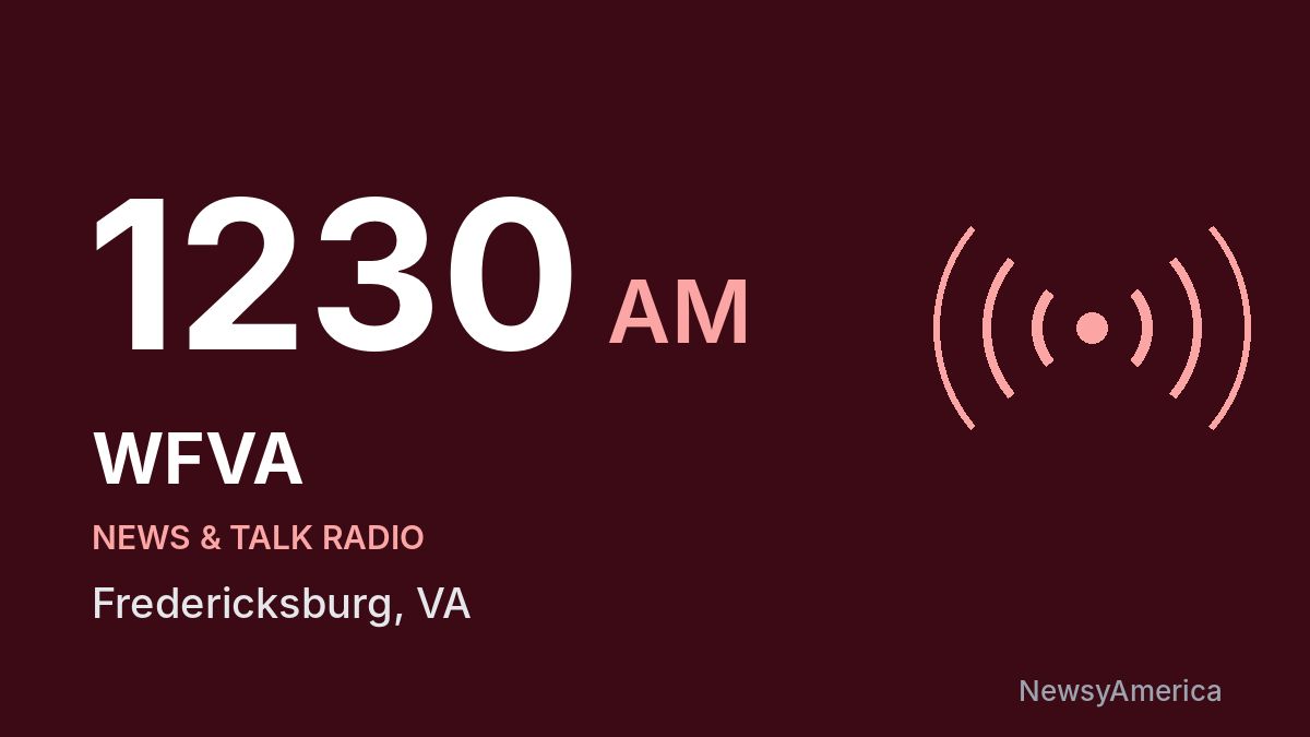 WFVA 1230 AM – Fredericksburg