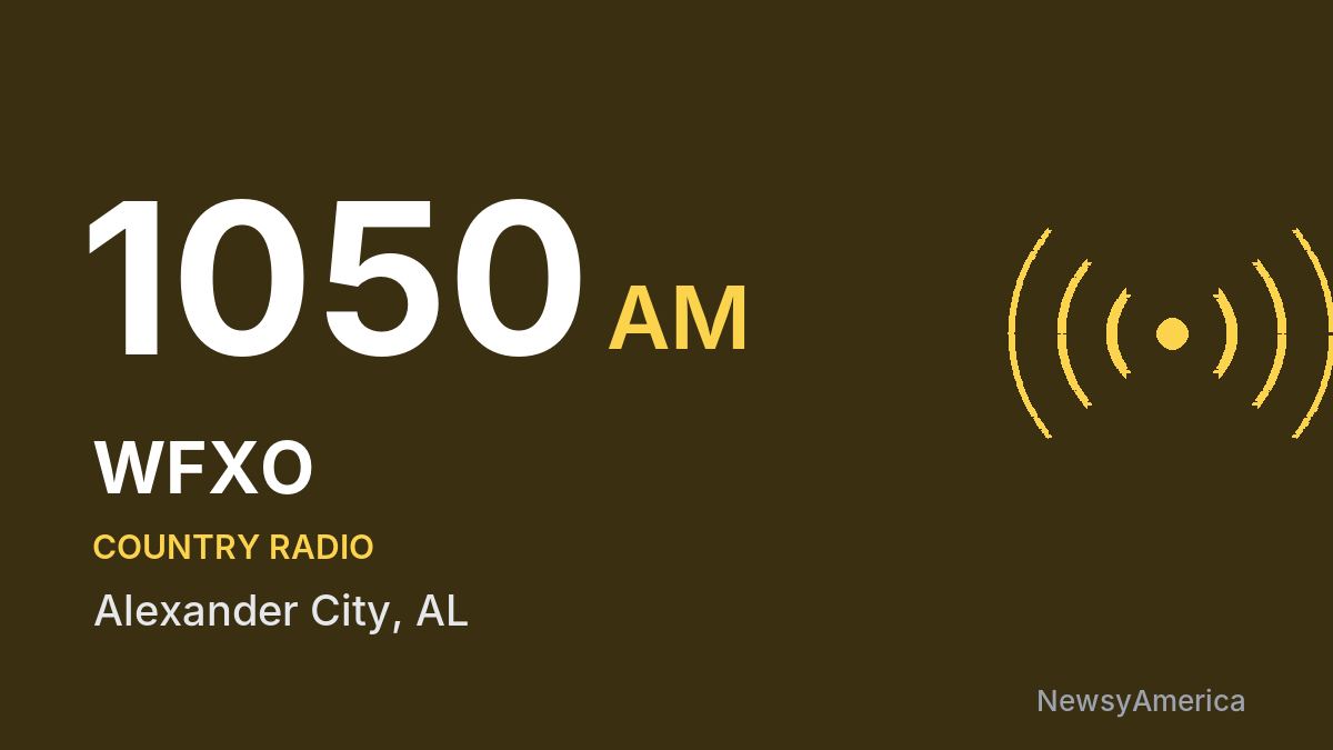 WFXO 1050 AM – Alexander City