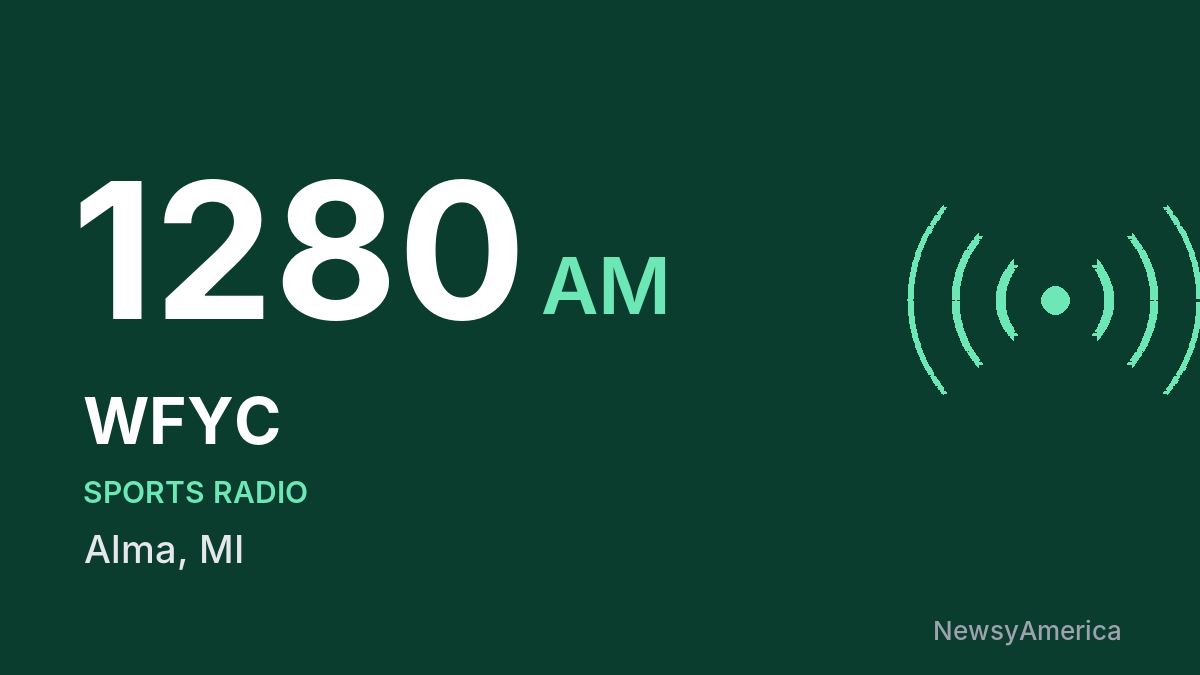 WFYC 1280 AM – Alma