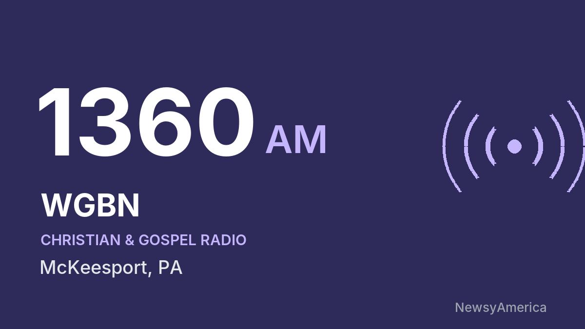 WGBN 1360 AM – McKeesport