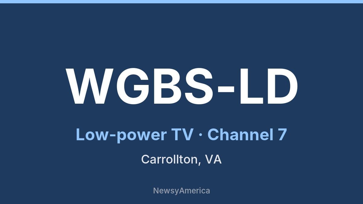 WGBS-LD – Channel 7 Carrollton