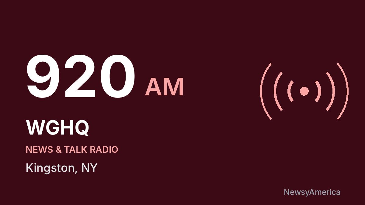 WGHQ 920 AM – Kingston