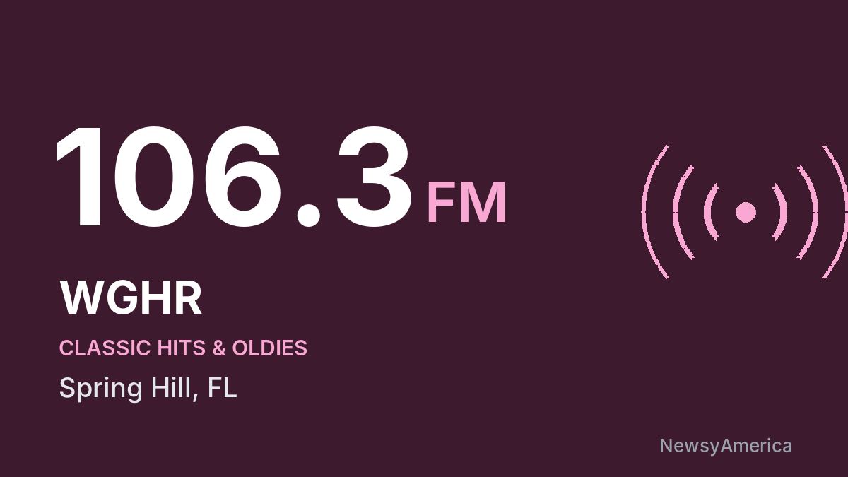 WGHR 106.3 FM – Spring Hill