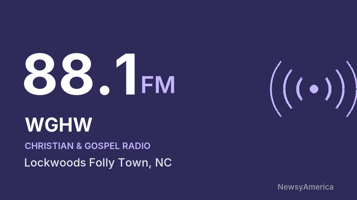 WGHW 88.1 FM – Lockwoods Folly Town
