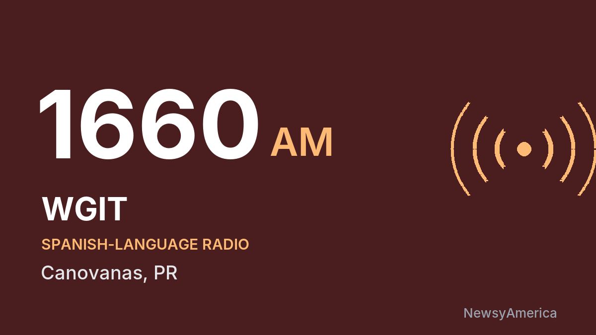 WGIT 1660 AM – Canovanas