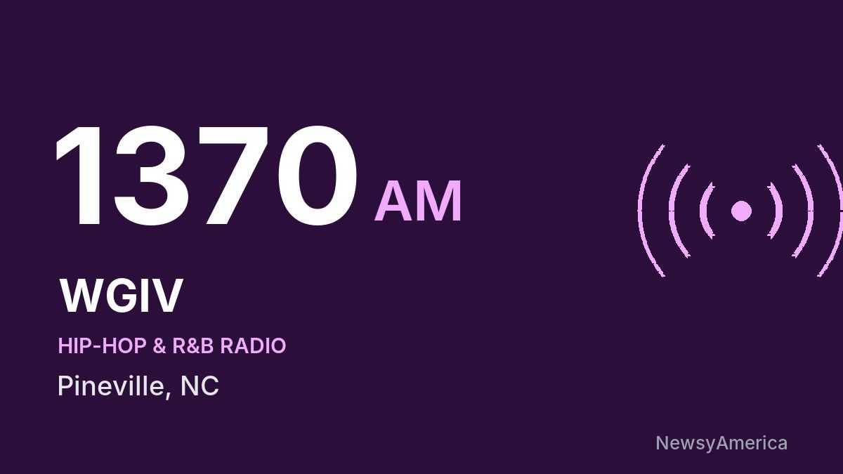 WGIV 1370 AM – Pineville