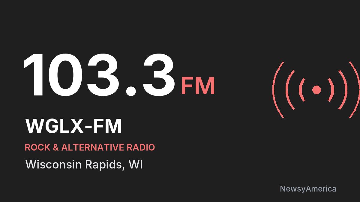 WGLX-FM 103.3 FM – Wisconsin Rapids