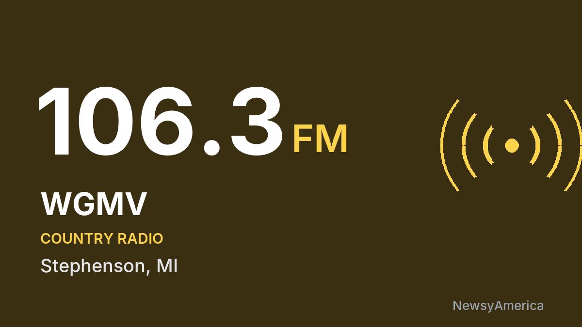 WGMV 106.3 FM – Stephenson