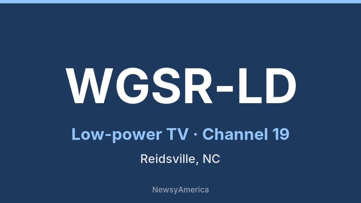 WGSR-LD – Channel 19 Reidsville