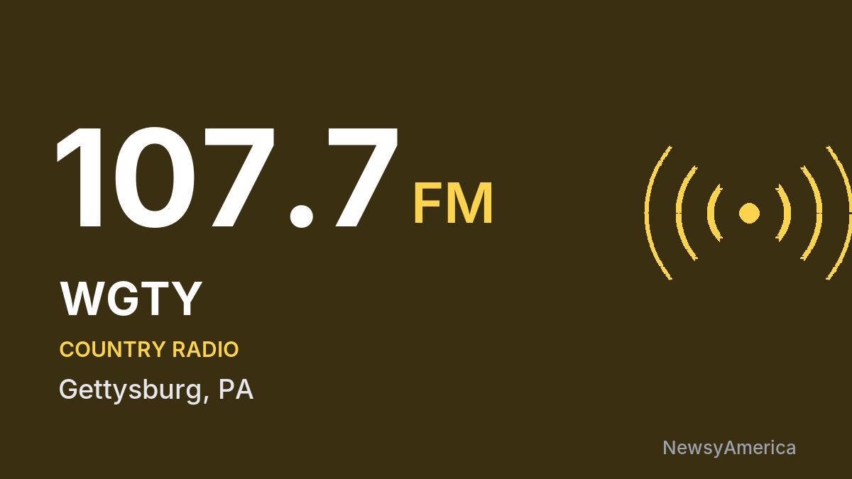 WGTY 107.7 FM – Gettysburg
