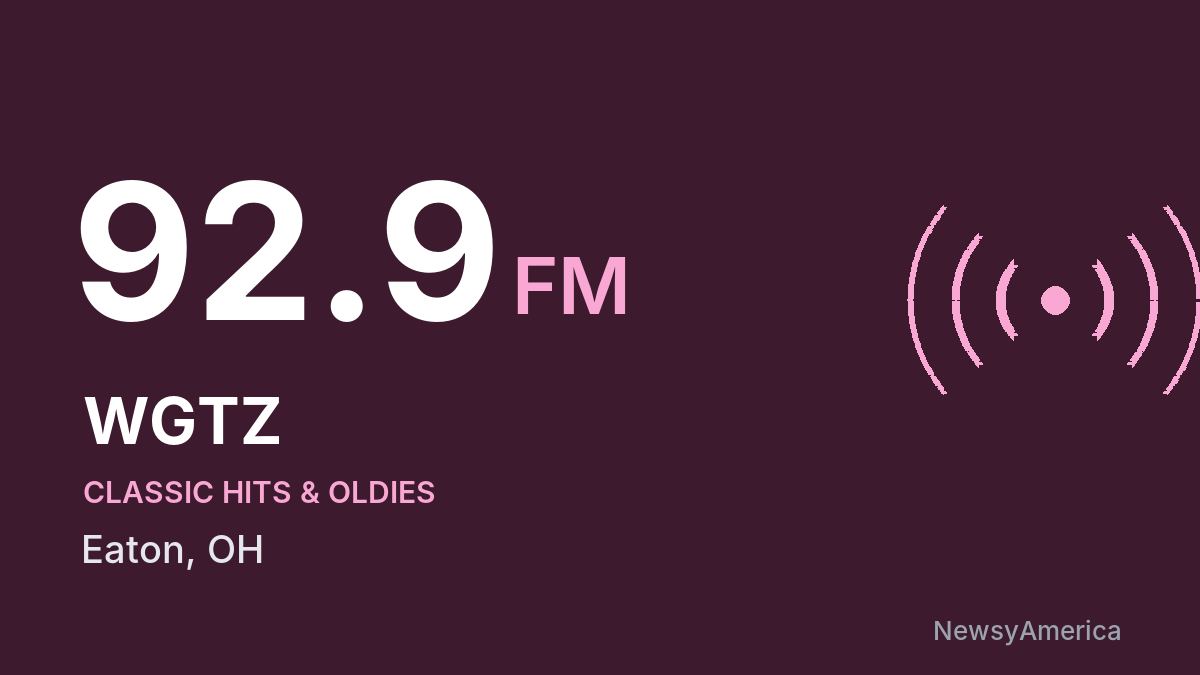 WGTZ 92.9 FM – Eaton