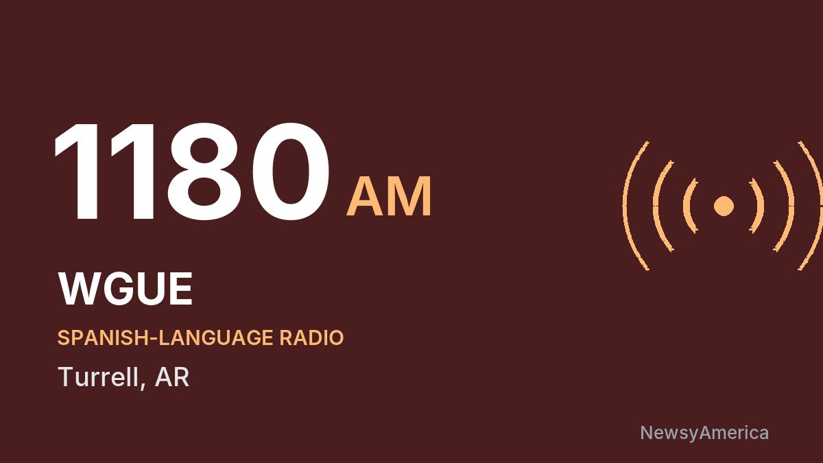 WGUE 1180 AM – Turrell