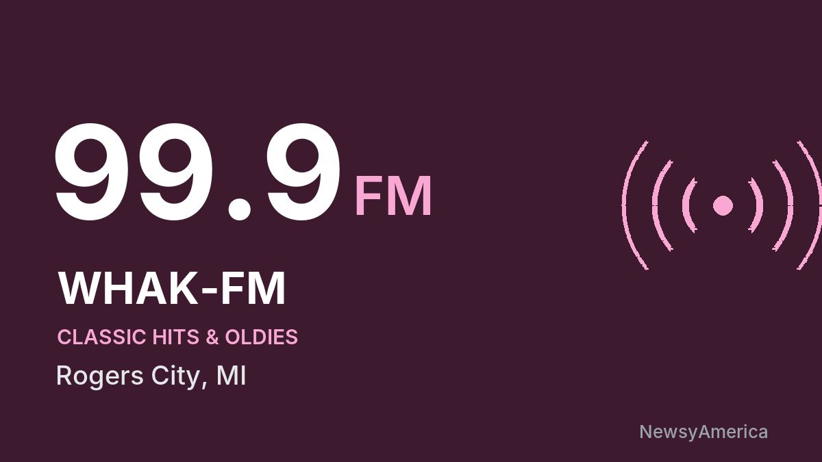 WHAK-FM 99.9 FM – Rogers City
