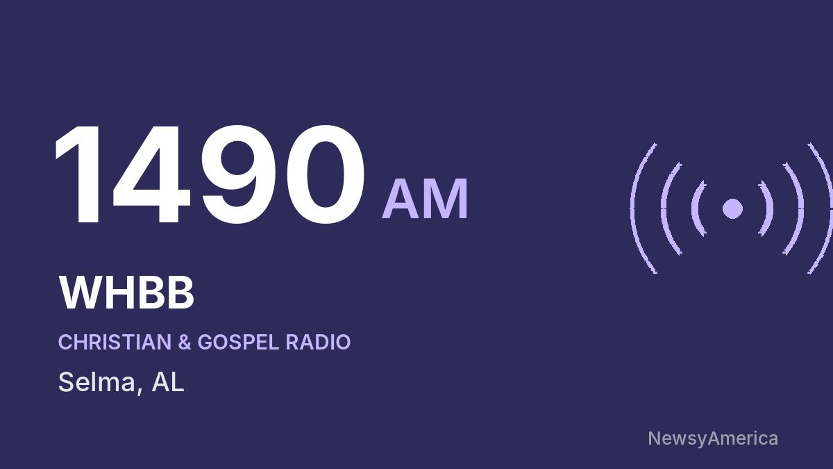WHBB 1490 AM – Selma