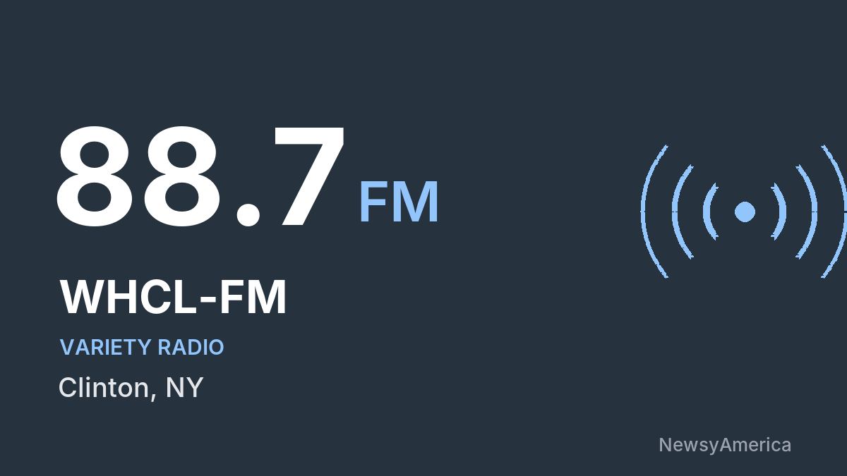 WHCL-FM 88.7 FM – Clinton