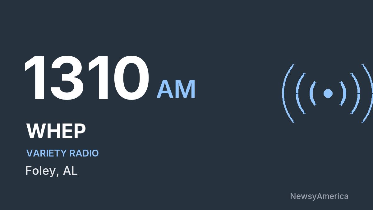 WHEP 1310 AM – Foley