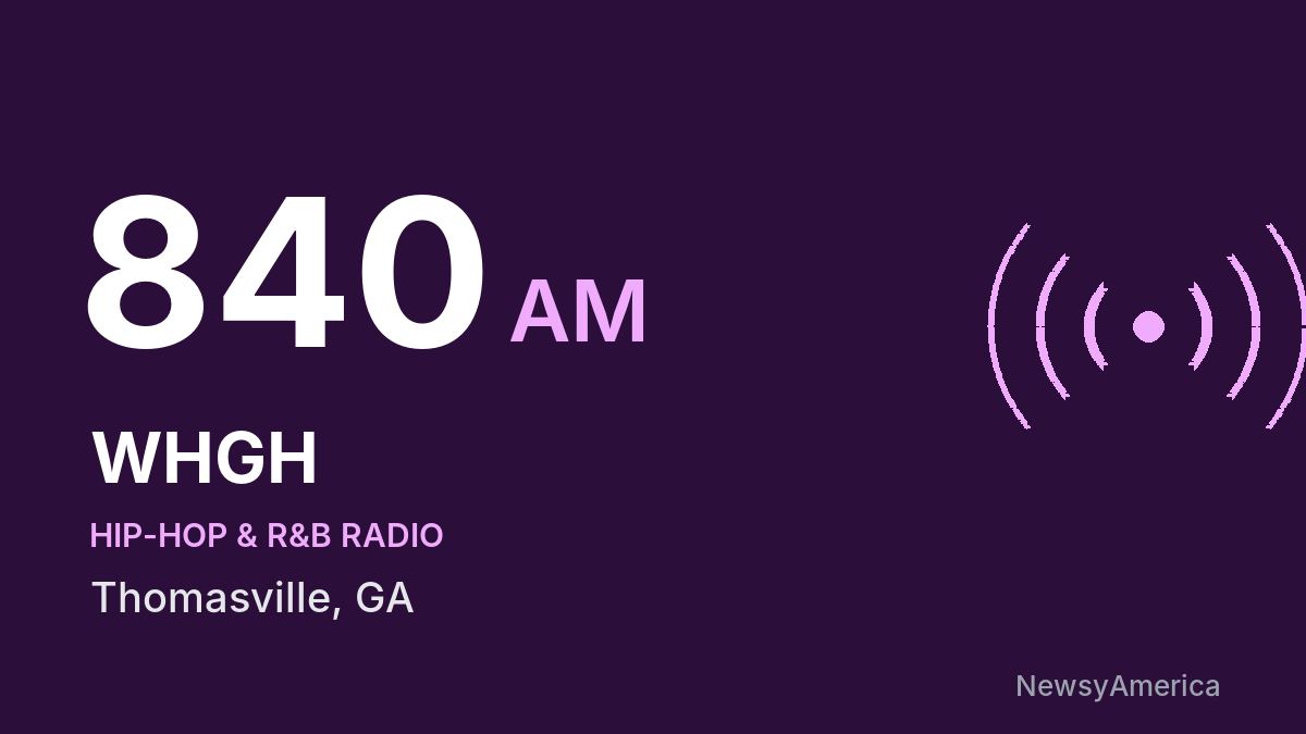 WHGH 840 AM – Thomasville