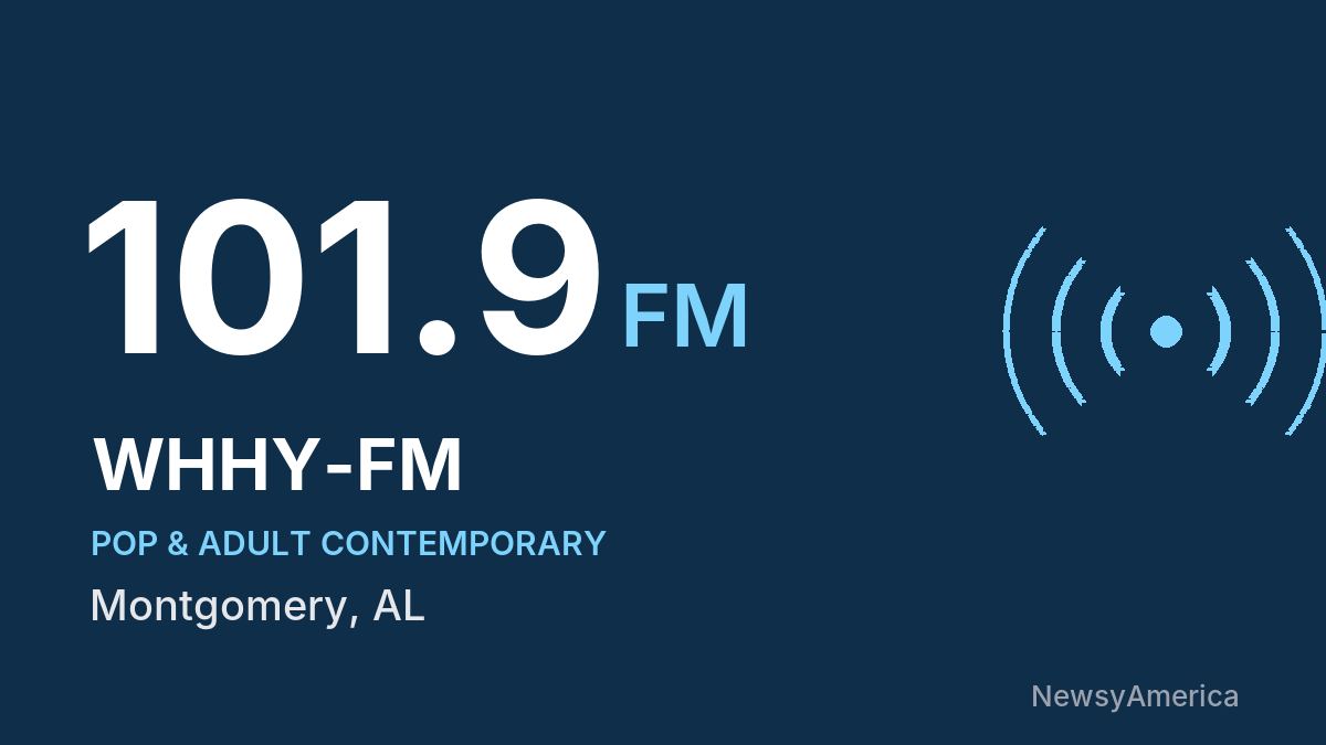 WHHY-FM 101.9 FM – Montgomery