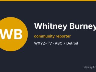 Whitney Burney, community reporter, WXYZ-TV
