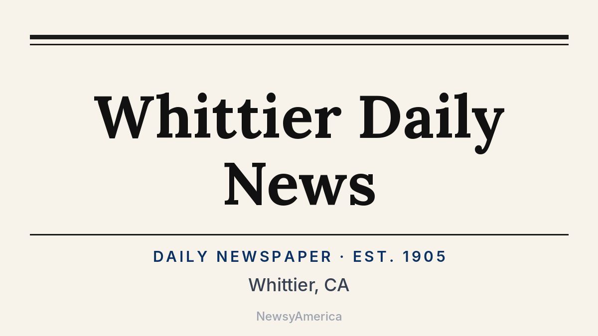 Whittier Daily News – California