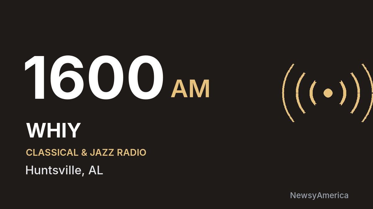 WHIY 1600 AM – Huntsville