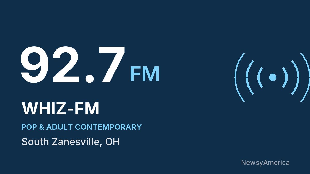 WHIZ-FM 92.7 FM – South Zanesville