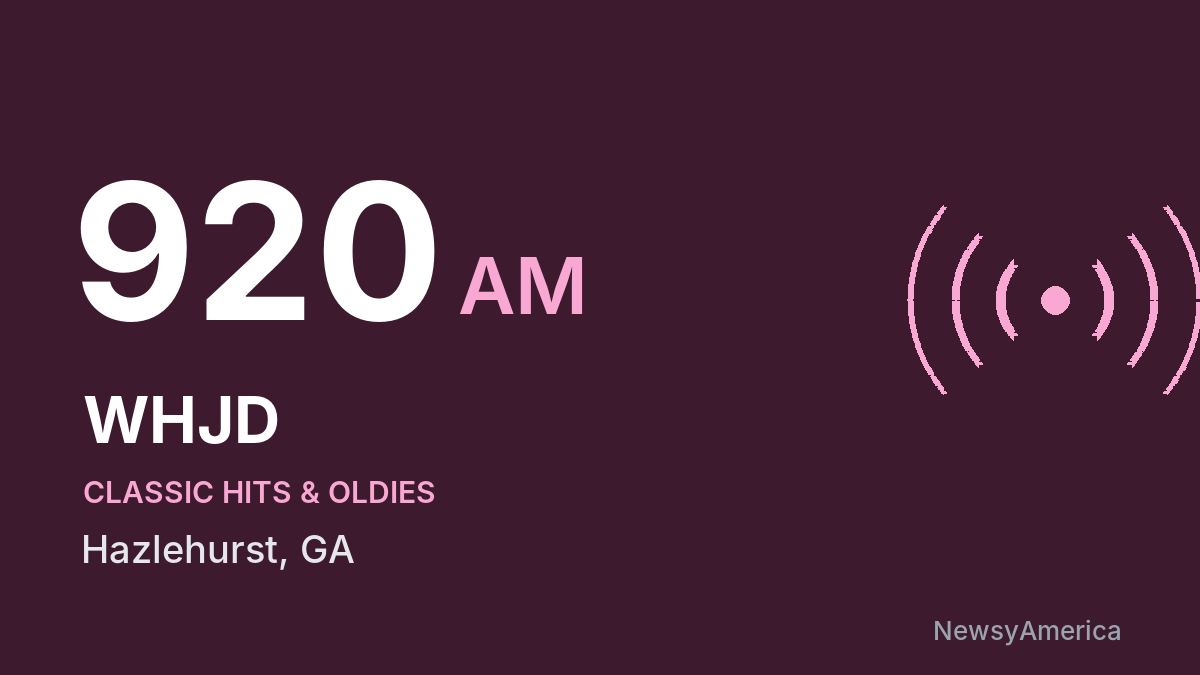 WHJD 920 AM – Hazlehurst