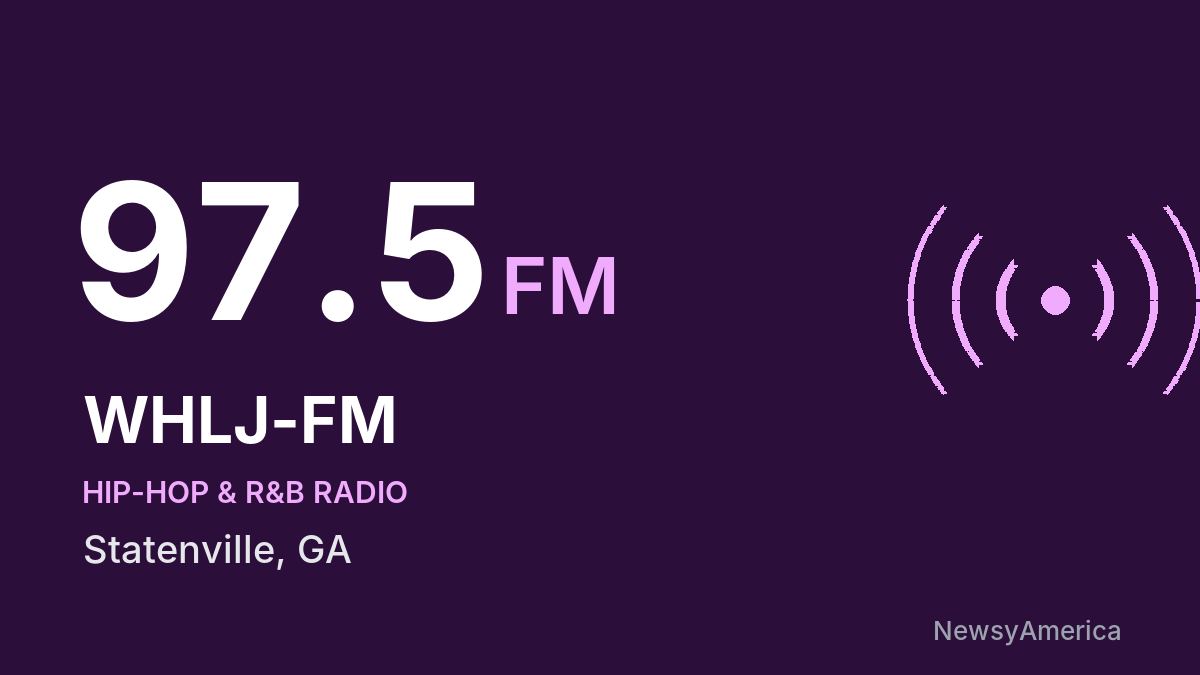 WHLJ-FM 97.5 FM – Statenville
