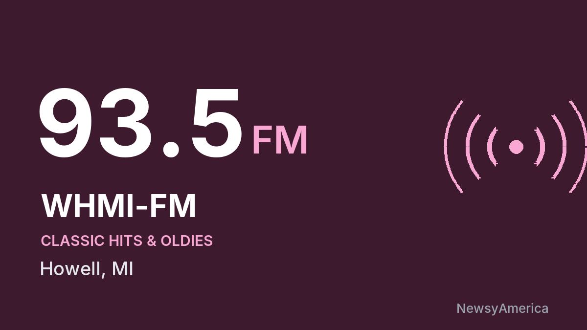 WHMI-FM 93.5 FM – Howell