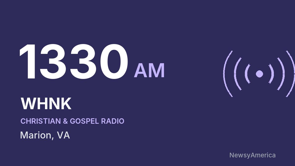 WHNK 1330 AM – Marion