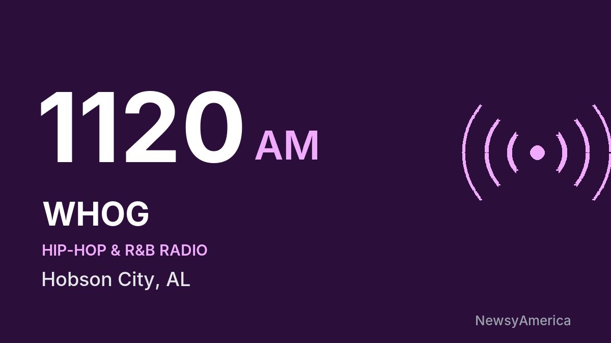 WHOG 1120 AM – Hobson City