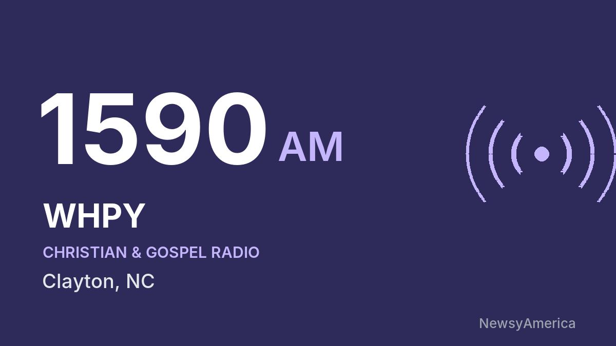 WHPY 1590 AM – Clayton