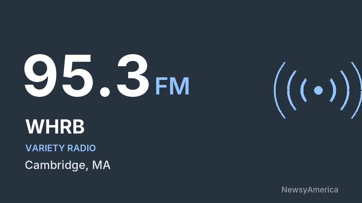 WHRB 95.3 FM – Cambridge