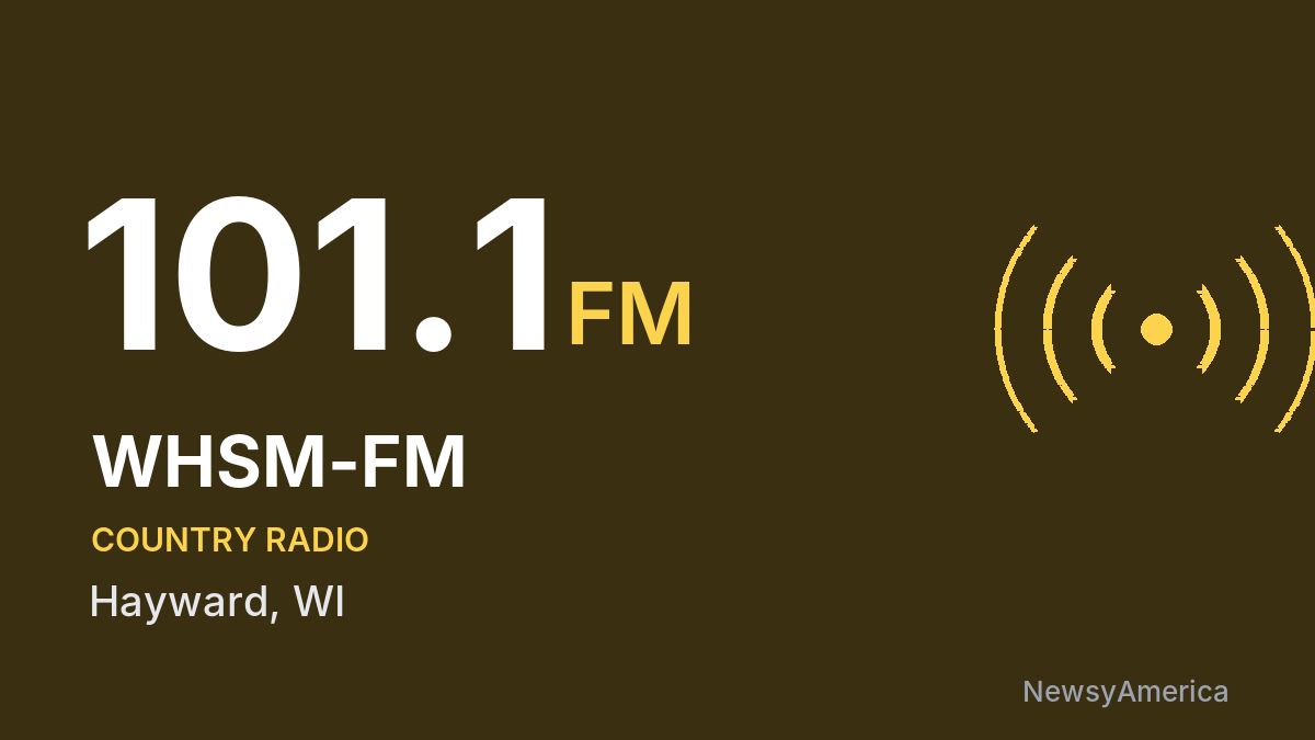 WHSM-FM 101.1 FM – Hayward