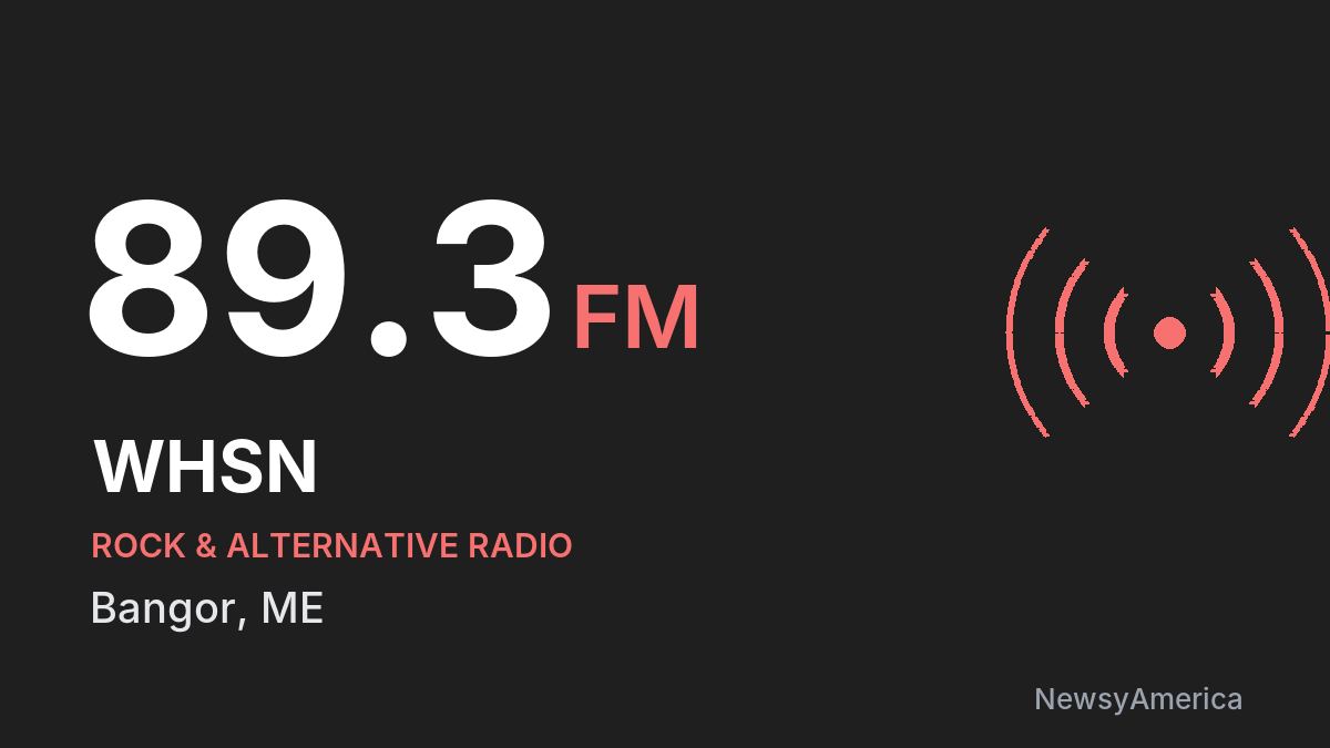 WHSN 89.3 FM – Bangor