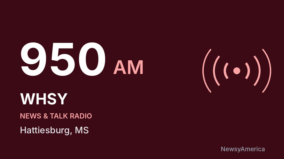 WHSY 950 AM – Hattiesburg
