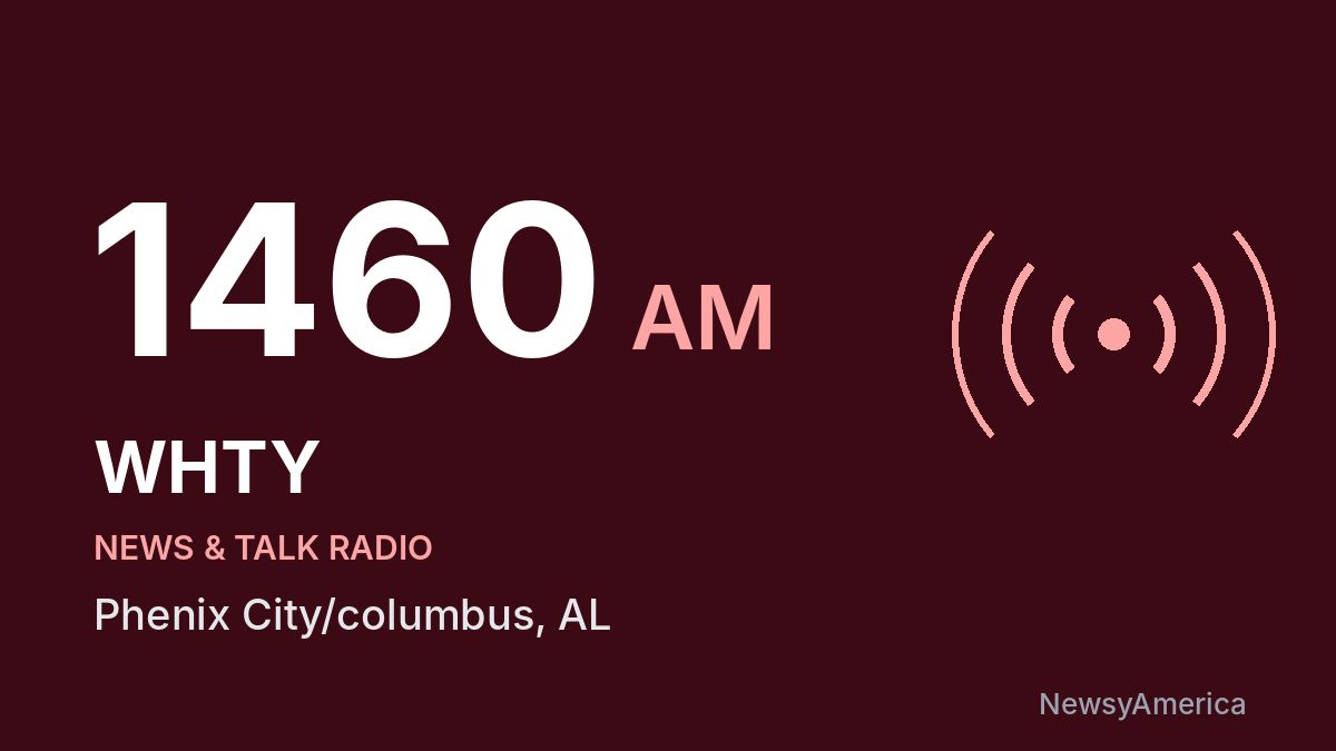 WHTY 1460 AM – Phenix City/columbus