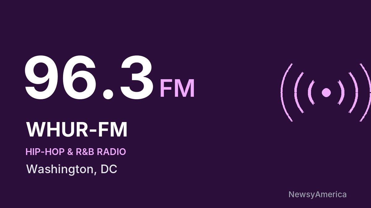 WHUR-FM 96.3 FM – Washington