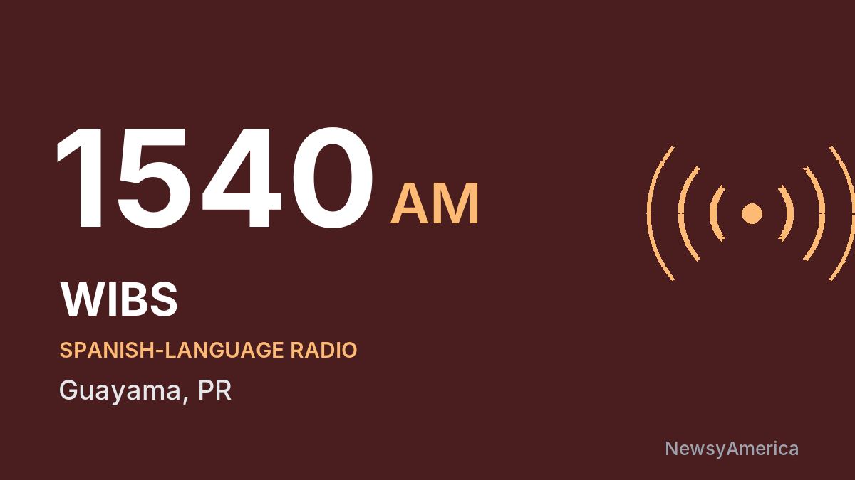 WIBS 1540 AM – Guayama