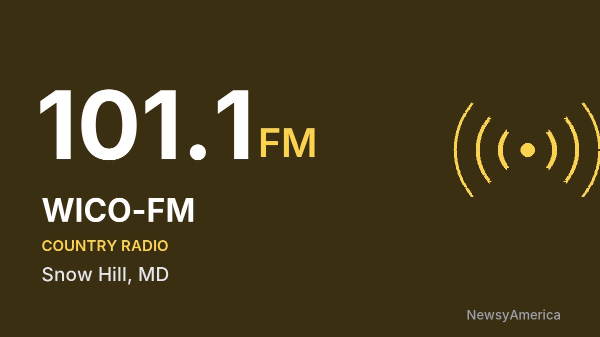 WICO-FM 101.1 FM – Snow Hill