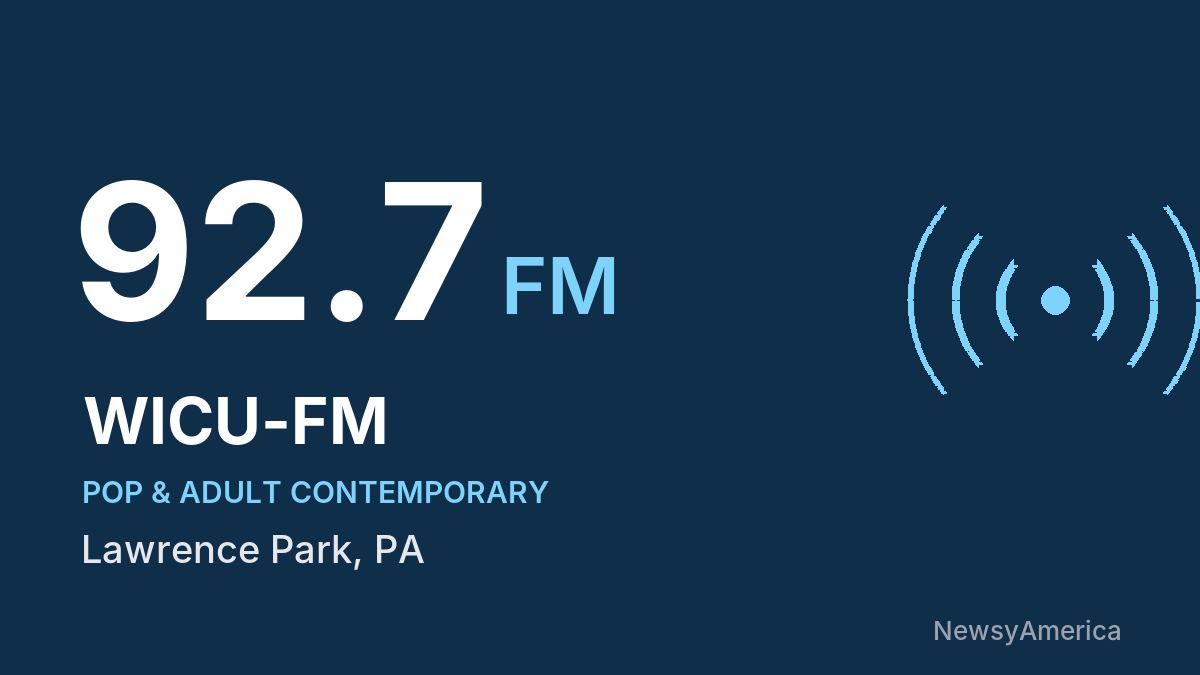 WICU-FM 92.7 FM – Lawrence Park