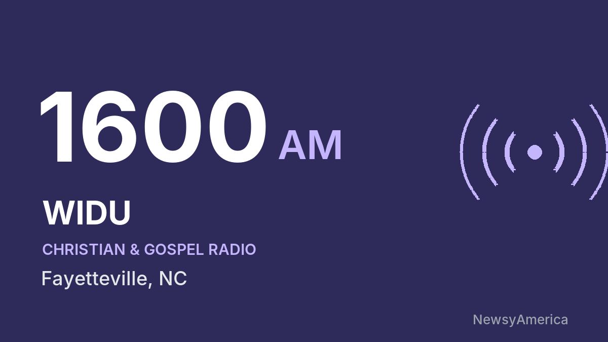 WIDU 1600 AM – Fayetteville