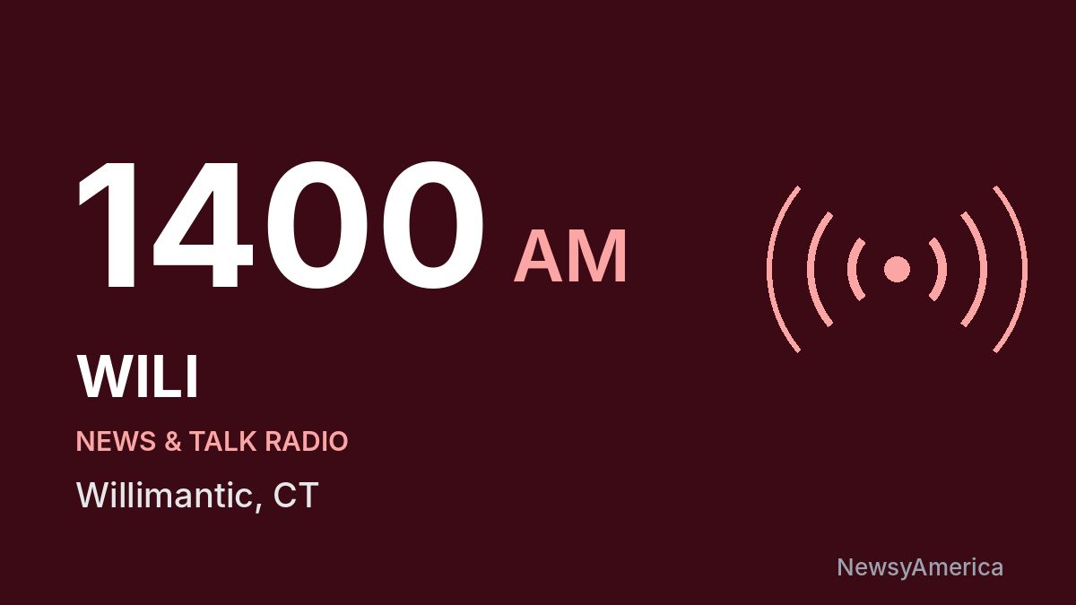 WILI 1400 AM – Willimantic