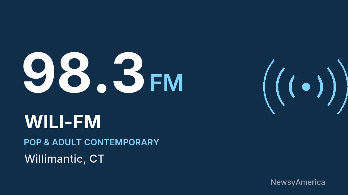 WILI-FM 98.3 FM – Willimantic