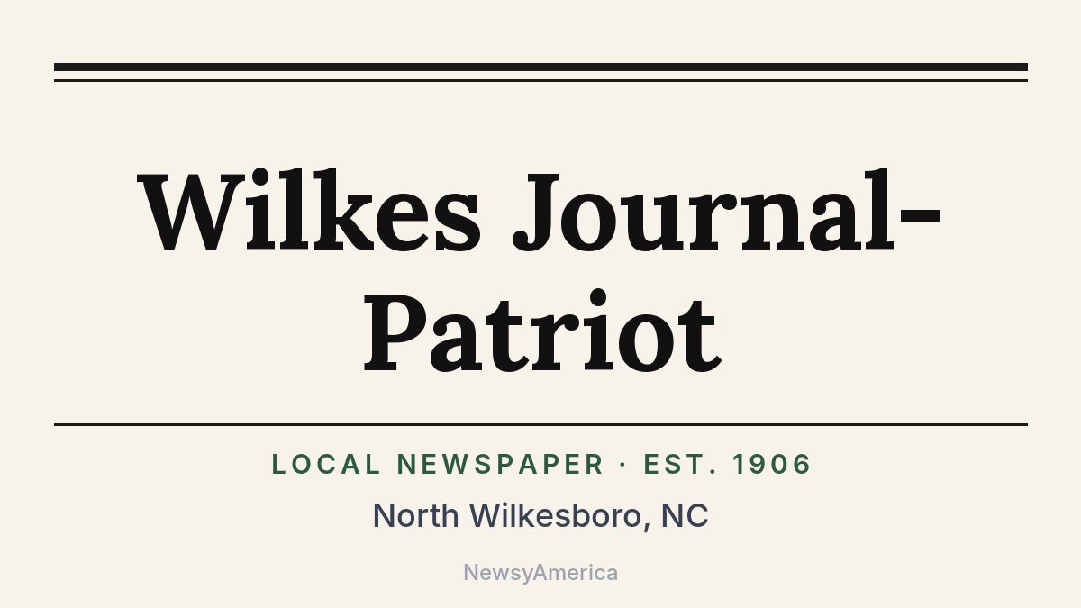 Wilkes Journal-Patriot – North Wilkesboro, NC