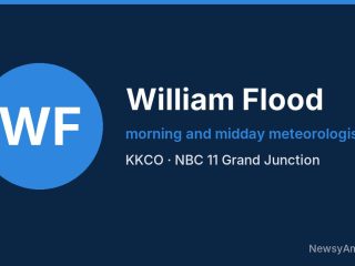 William Flood, morning and midday meteorologist, KKCO