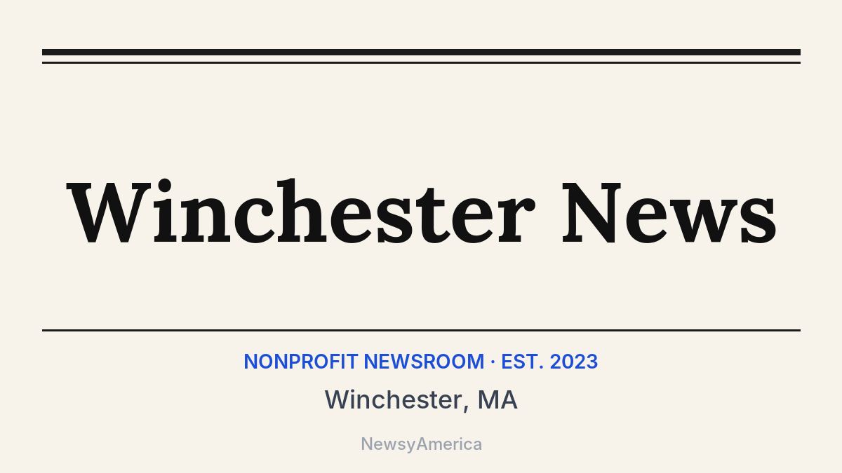 Winchester News – Winchester, MA