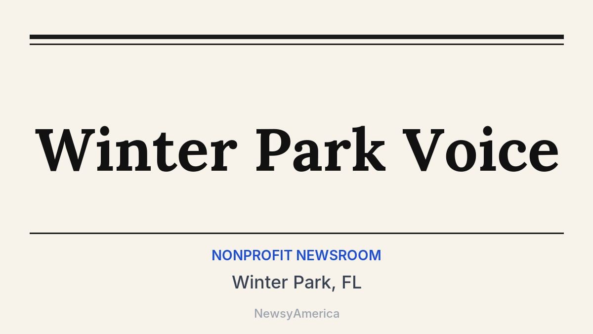 Winter Park Voice – Winter Park, FL