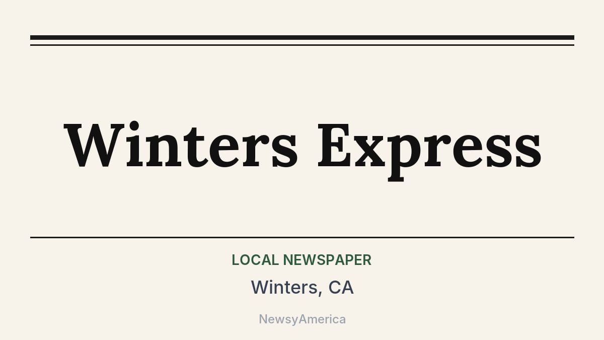 Winters Express – Winters, CA