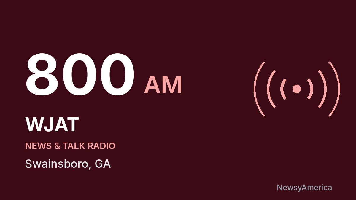 WJAT 800 AM – Swainsboro